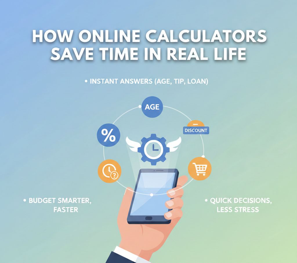 How Online Calculators Save Time in Real Life (Age, Percentage, Discount & More)